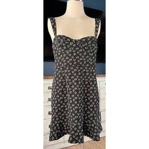 Anthropologie Hutch Ditsy Corset Dress L